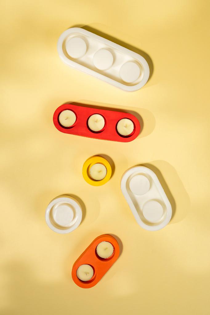 Tealight Mumluk Silicone Mold Seti (3 pcs)