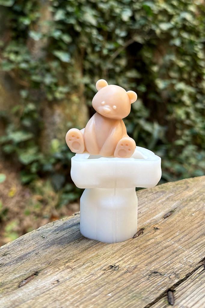 Teddy Bear Mini Silikon Mum Kalıbı