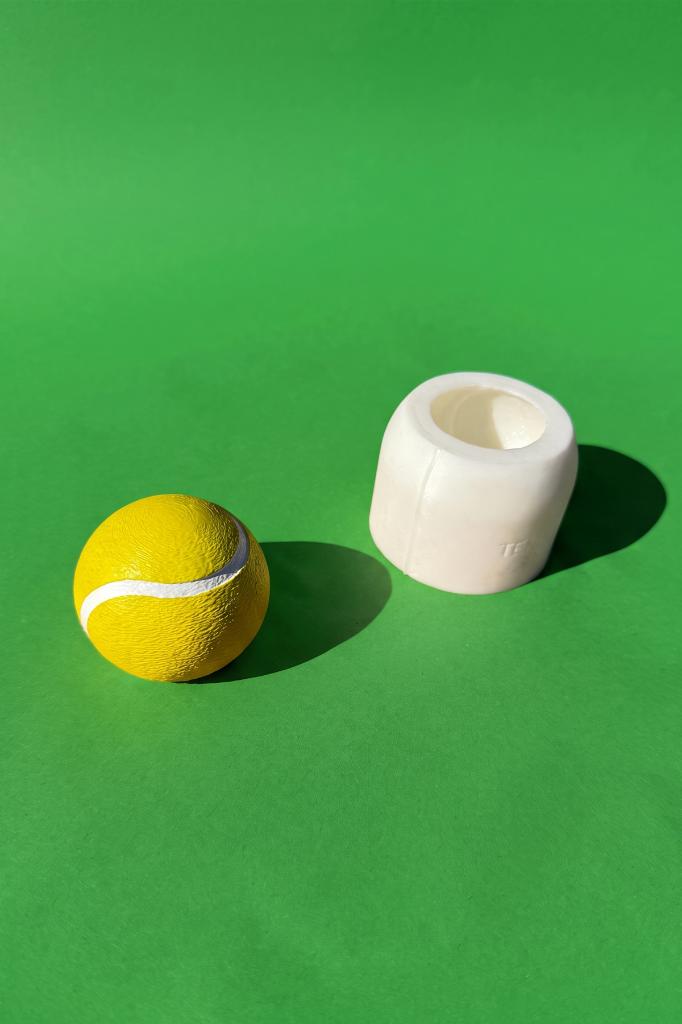 Tenis Topu Silikon Mum Kalıbı - Görsel 2