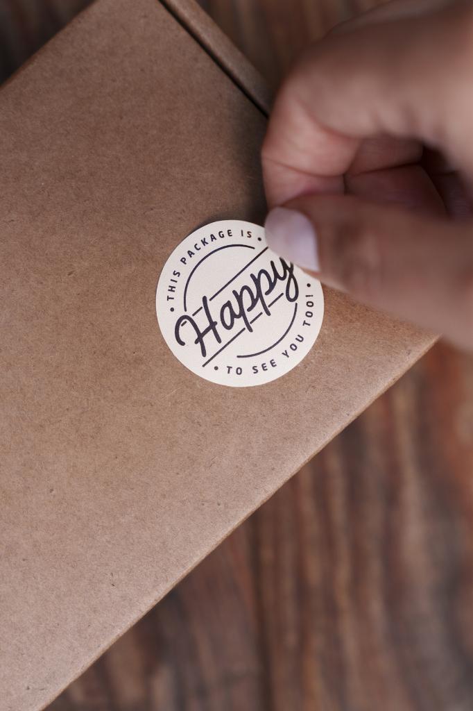 This Package İs Happy To See You Too Круглый Этикетка 100 шт