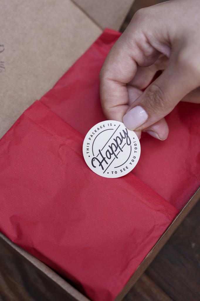 This Package İs Happy To See You Too Круглый Этикетка 100 шт