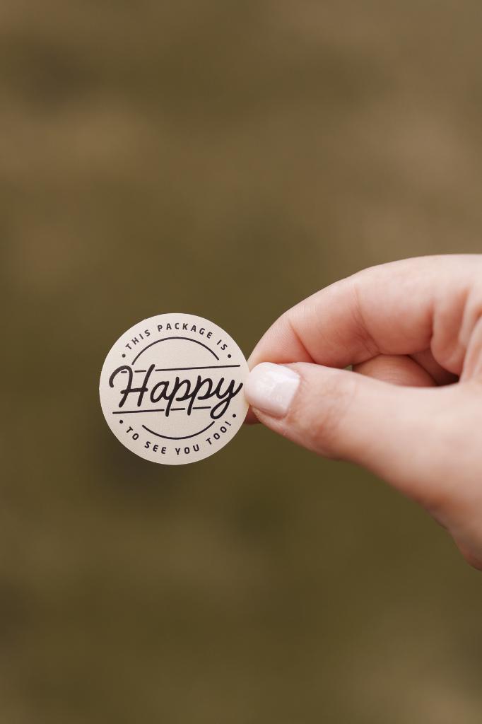This Package İs Happy To See You Too Круглый Этикетка 100 шт