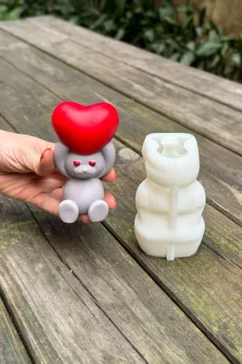 Ayı Love Силиконовая форма для свечей