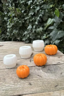 Pumpkin Силикон Тройной Свеча Форма Seti