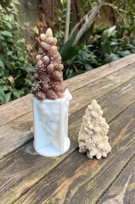 Kozalaklı Çam Ağacı Silikon Mum Kalıbı