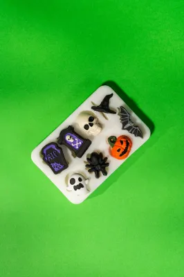 Halloween 8 шт Силиконовая форма для свечей