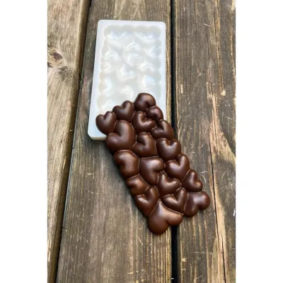 Bubble Kalpli Tablet Çikolata Silikon Mum Kalıbı