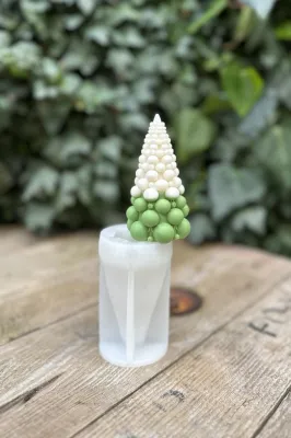 Bubble Çam Ağacı Silikon Mum Kalıbı