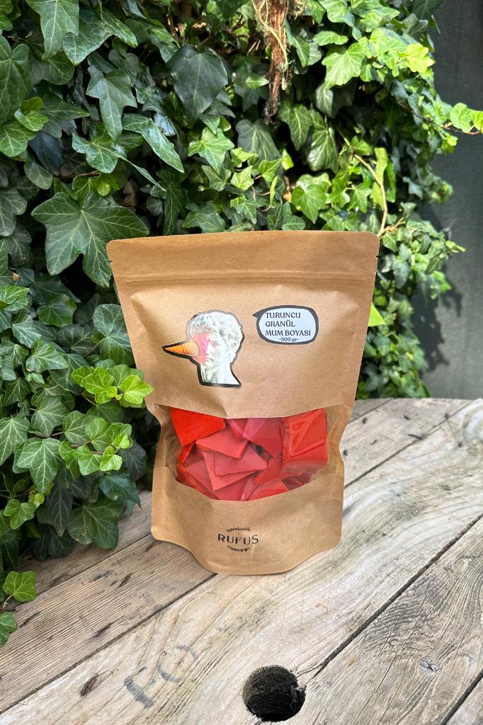 Turuncu Granül Mum Boyası 500gr