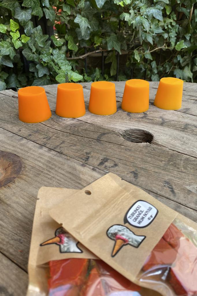 Turuncu Granül Mum Boyası 50gr