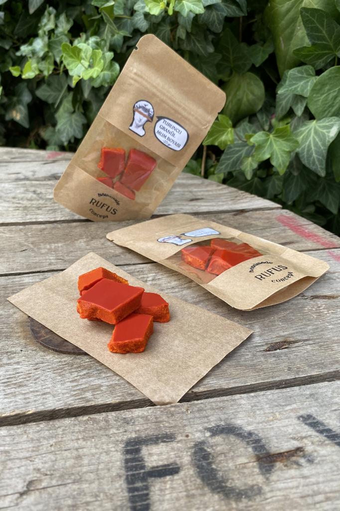 Turuncu Granül Mum Boyası 50gr