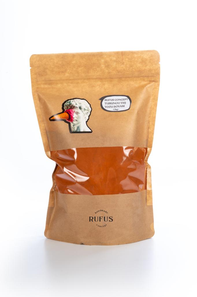 Turuncu Taş Tozu Boyası ( 1 kg )