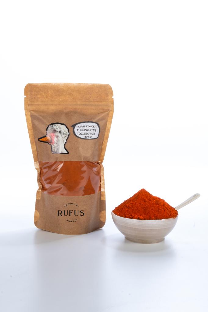 Turuncu Taş Tozu Boyası ( 250 gr )