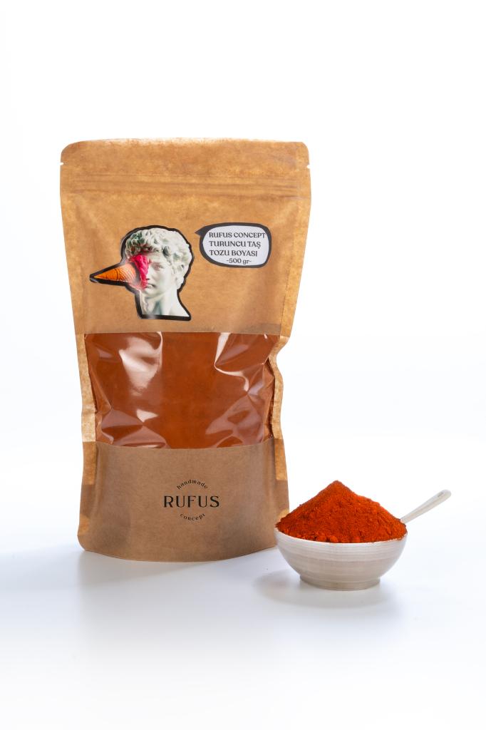 Turuncu Taş Tozu Boyası ( 500 gr )