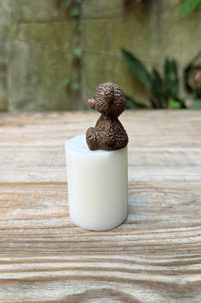 Tüylü Ayı Mini Silikon Mum Kalıbı