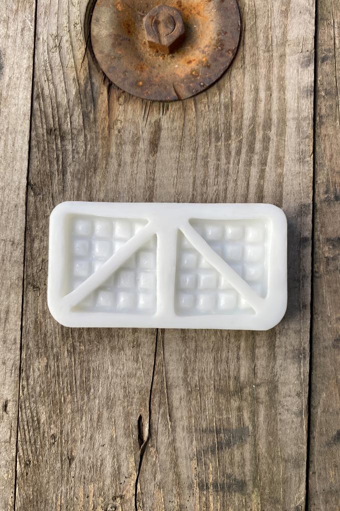 Waffle Dörtlü Silikon Mum Kalıbı
