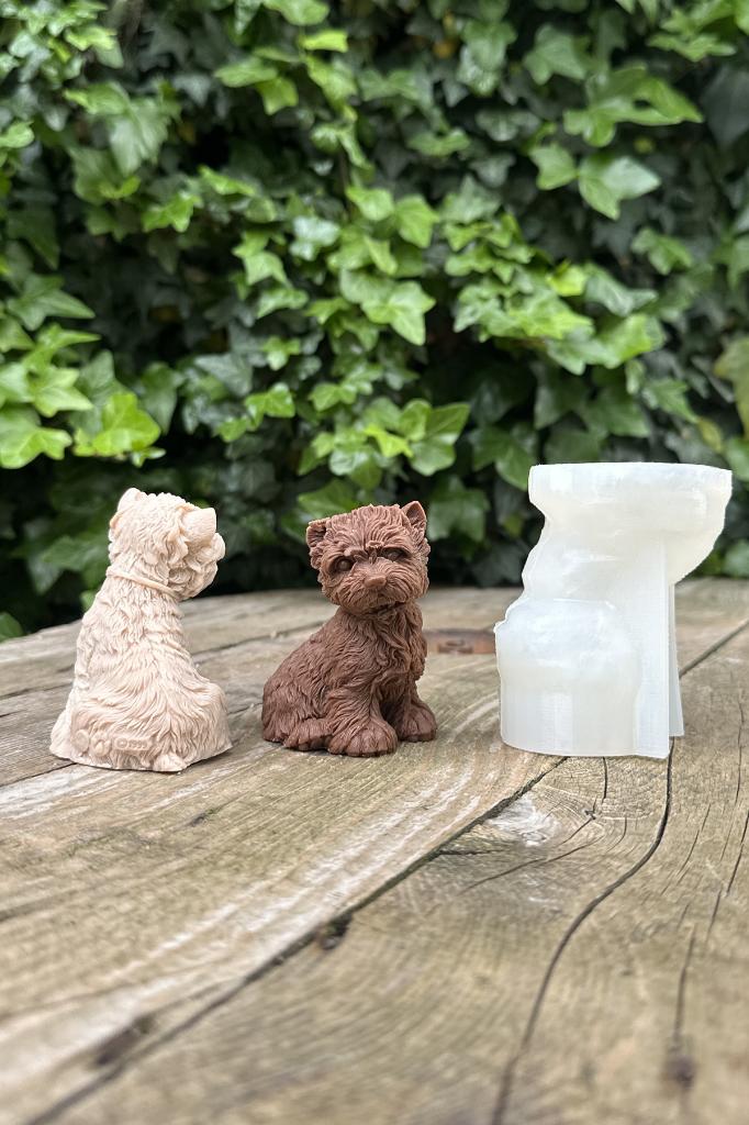 West Highland Köpek Silikon Mum Kalıbı