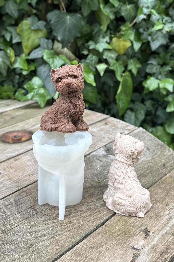 West Highland Köpek Silikon Mum Kalıbı