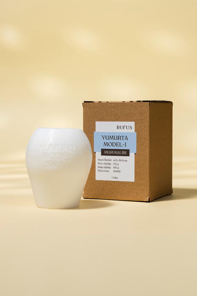 Yumurta Model 1 Silikon Mum Kalıbı
