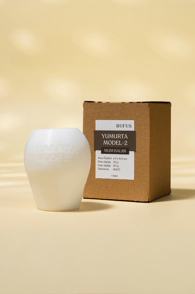 Yumurta Model 2 Silikon Mum Kalıbı