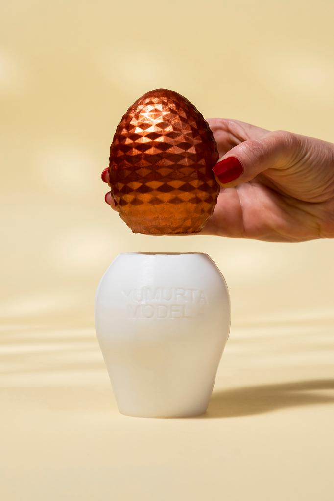 Yumurta Model 4 Silikon Mum Kalıbı