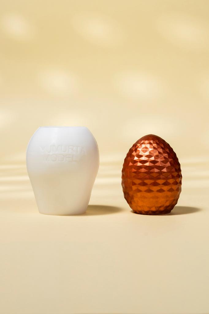 Yumurta Model 4 Silikon Mum Kalıbı
