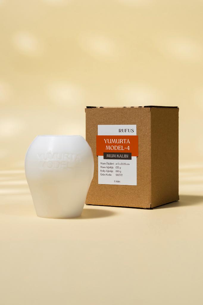 Yumurta Model 4 Silikon Mum Kalıbı