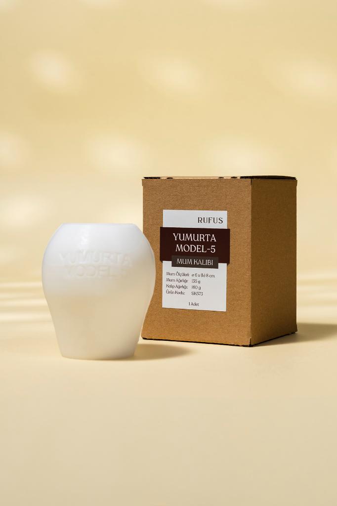 Yumurta Model 5 Silikon Mum Kalıbı