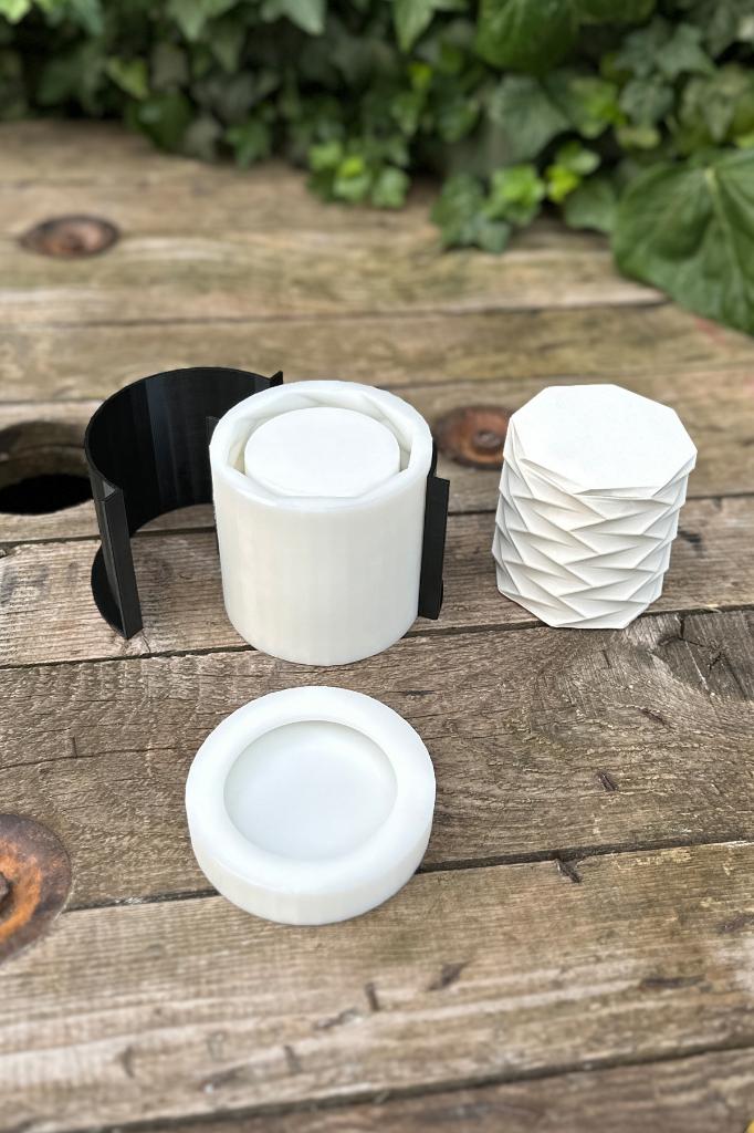 Zigzag Yüzey Kapaklı Silikon Kap Kalıbı
